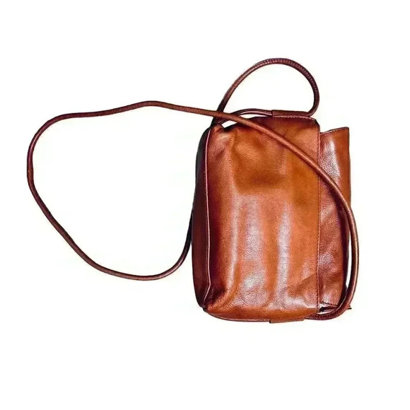 Ellen Degeneres Women's Brown Leather Crossbody Bag - Picture 3 of 12